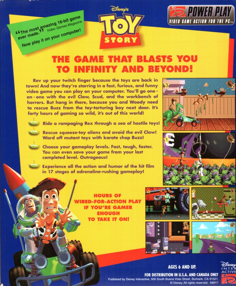 Disney's Toy Story — box-2D-back (WOR)