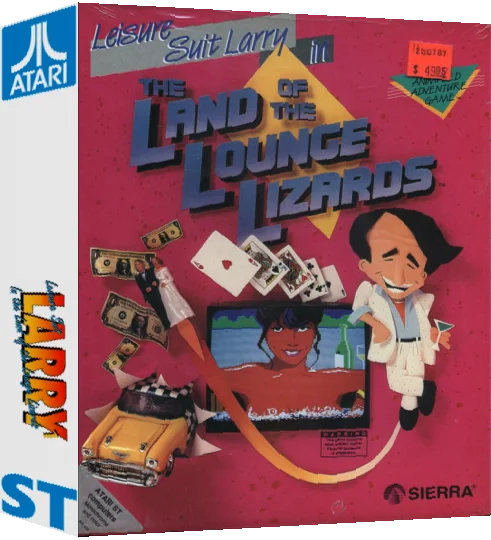 Leisure Suit Larry in - The Land of the Lounge Lizards — box-3D (US)