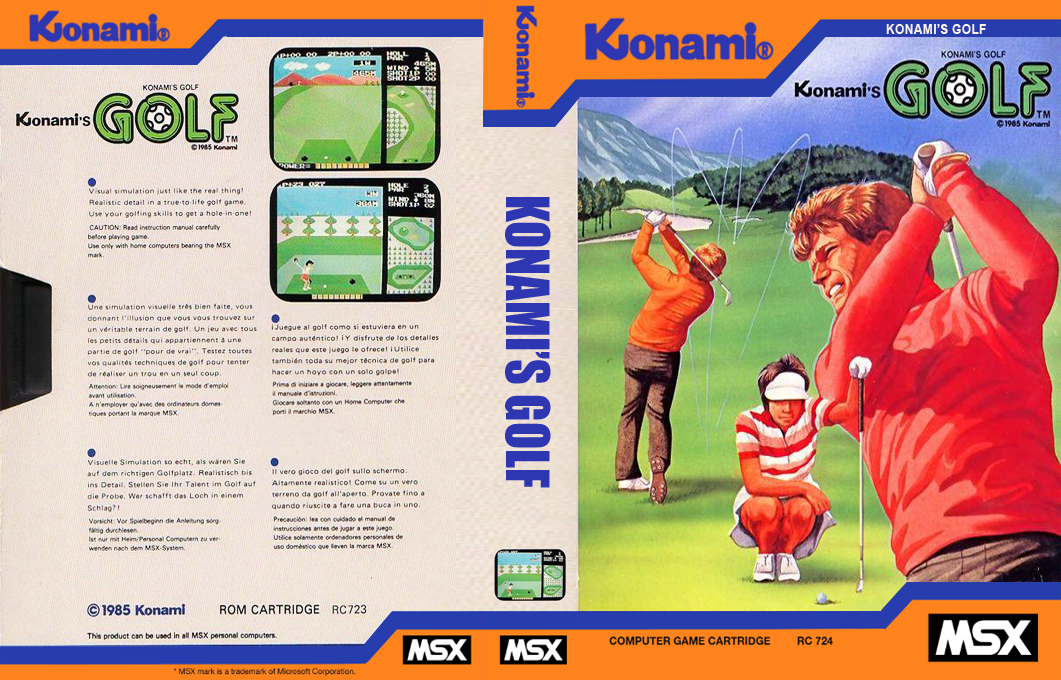 Konami's Golf — box-texture (EU)