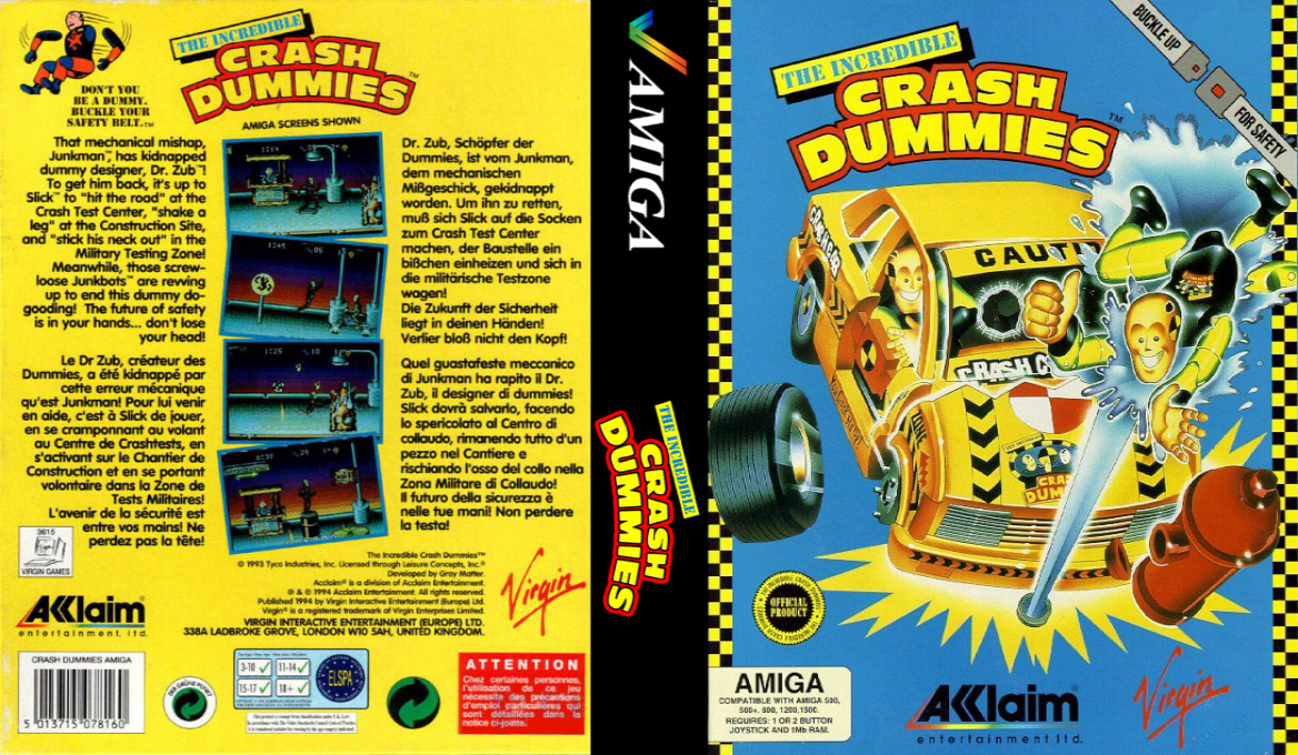 Incredible Crash Dummies, The — box-texture (EU)