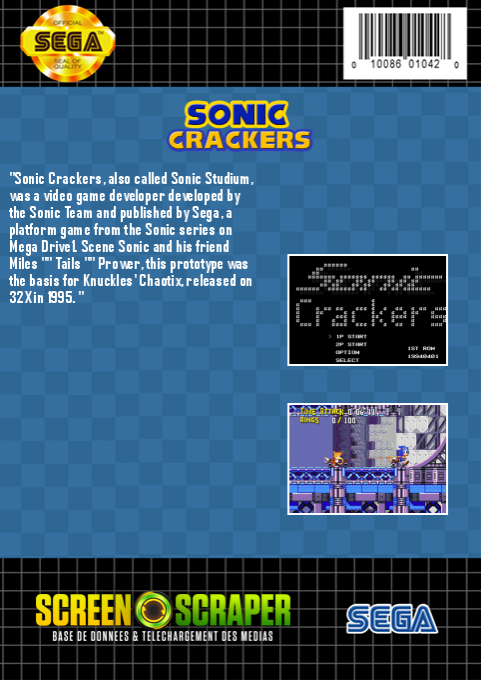 Sonic Crackers — box-2D-back (SS)