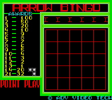 Arrow Bingo — sstitle (WOR)