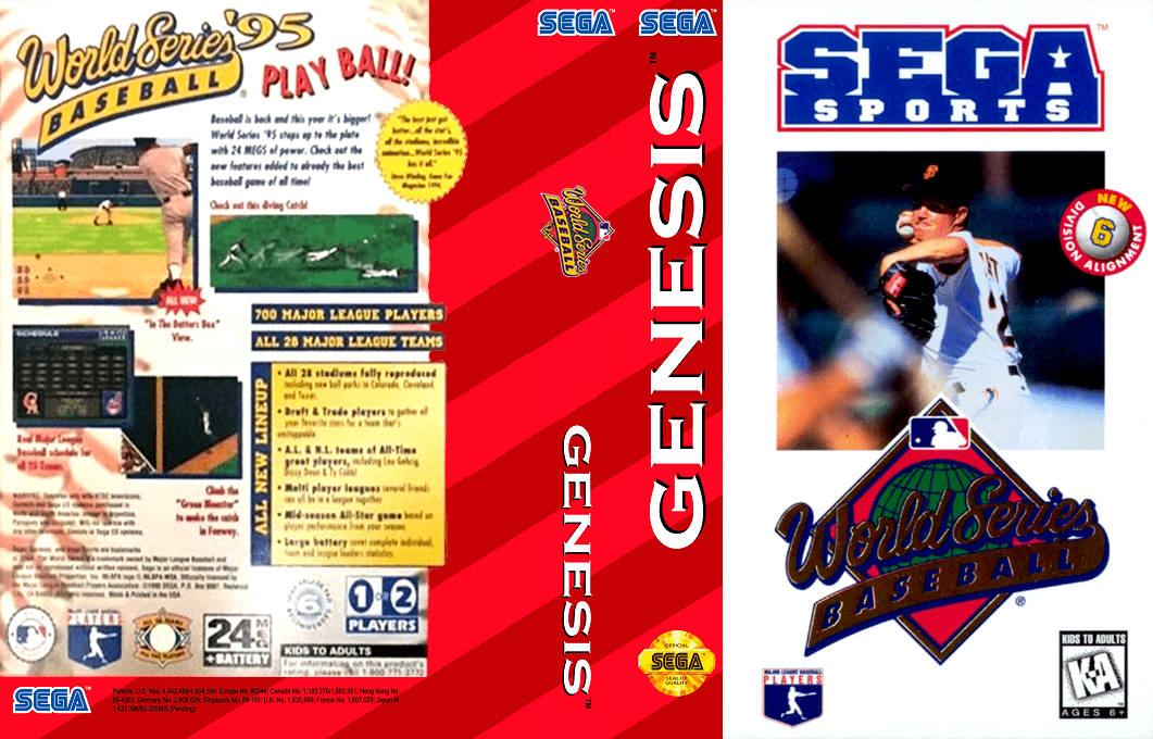 World Series Baseball '95 — box-texture (US)