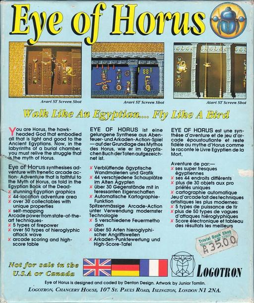 Eye of Horus — box-2D-back (WOR)
