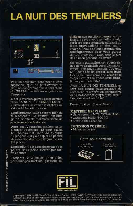 Nuit Des Templiers, La — box-2D-back (WOR)