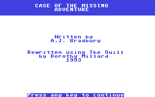 Case of the Missing Adventure — sstitle (WOR)
