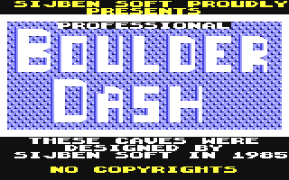 Professional Boulder Dash — sstitle (WOR)