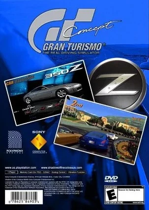 Gran Turismo 3 - Nissan 350Z Edition — box-2D-back (US)