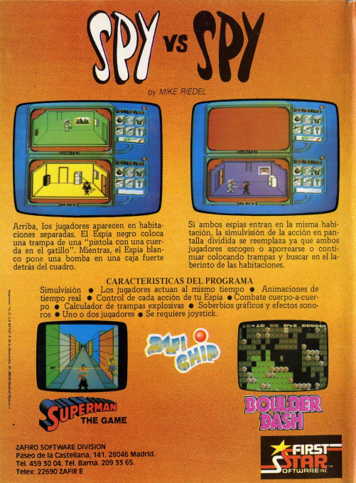 Spy Vs Spy — box-2D-back (SP)