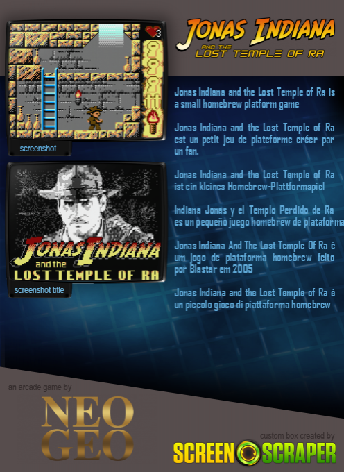 Jonas Indiana and the Lost Temple of RA — box-2D-back (SS)