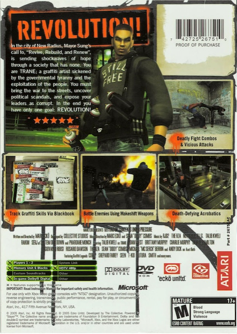 Marc Ecko's Getting Up - Contents Under Pressure — box-2D-back (US)