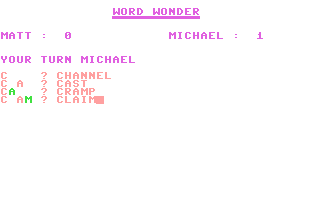 Word Wonder — ss (WOR)
