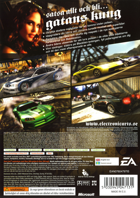 Need for Speed - Most Wanted — box-2D-back (UK)