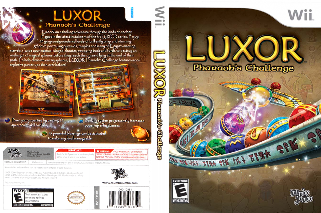 Luxor Pharaoh's Challenge — box-texture (US)