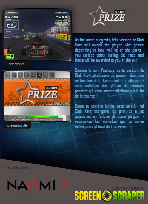 Club Kart Prize — box-2D-back (SS)