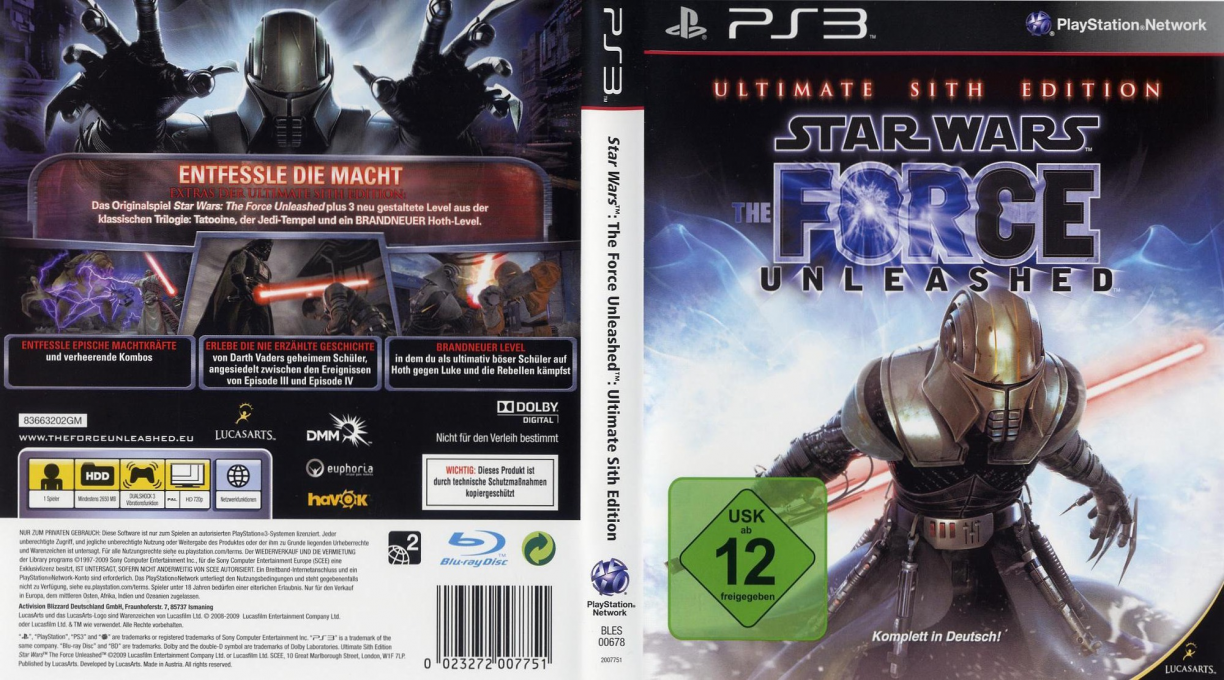 Star Wars - Le Pouvoir De La Force - Ultimate Sith Edition — box-texture (DE)