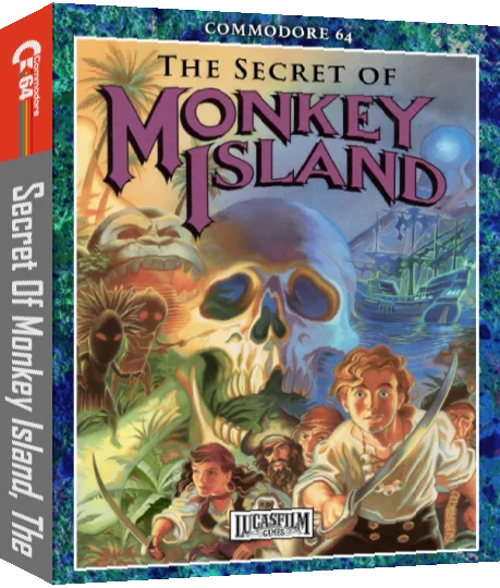 Secret Of Monkey Island, The — box-3D (CUS)
