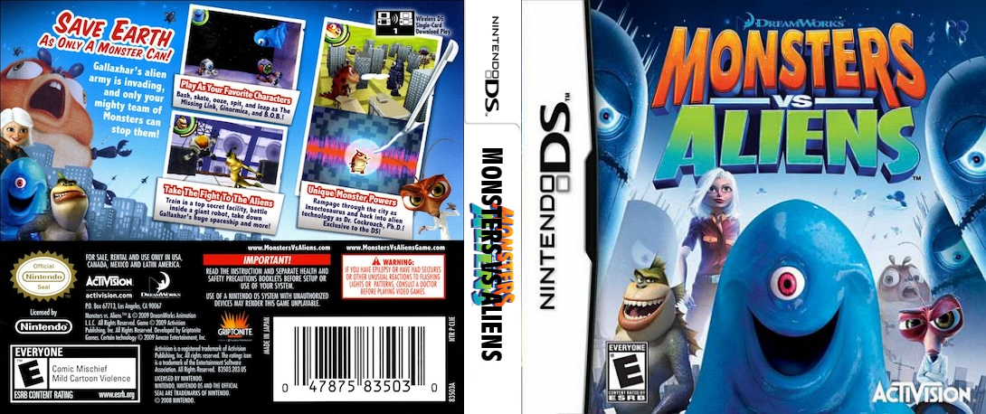 Monsters Vs Aliens — box-texture (US)