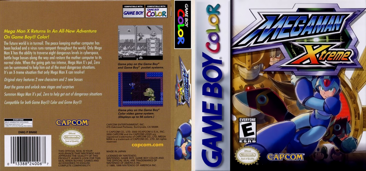 Mega Man Xtreme — box-texture (US)