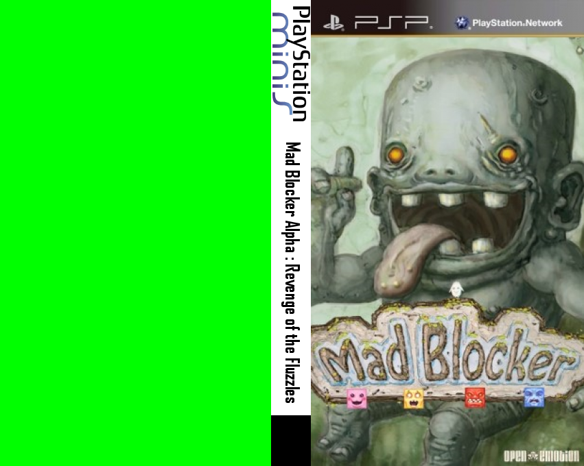 Mad Blocker Alpha - Revenge Of The Fluzzles — box-texture (US)