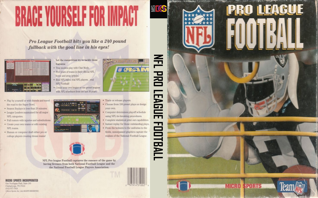 NFL Pro League Football — box-texture (US)