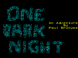 One Dark Night — sstitle (WOR)