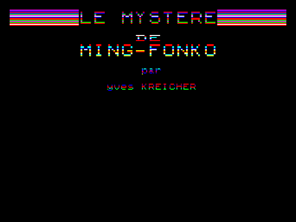 Mystère De Ming-fonko, Le — sstitle (WOR)