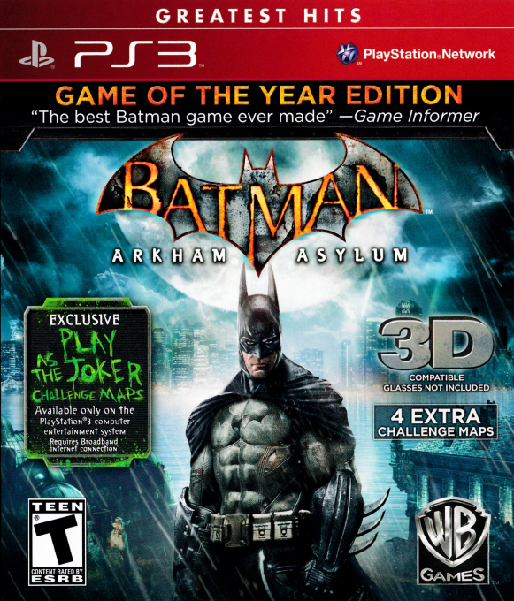 Batman - Arkham Asylum - Game of the Year Edition box art