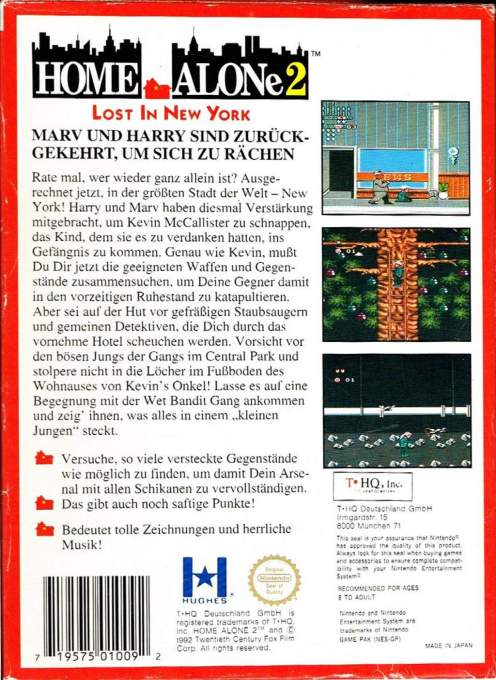 Home Alone 2 - Lost in New York — box-2D-back (DE)