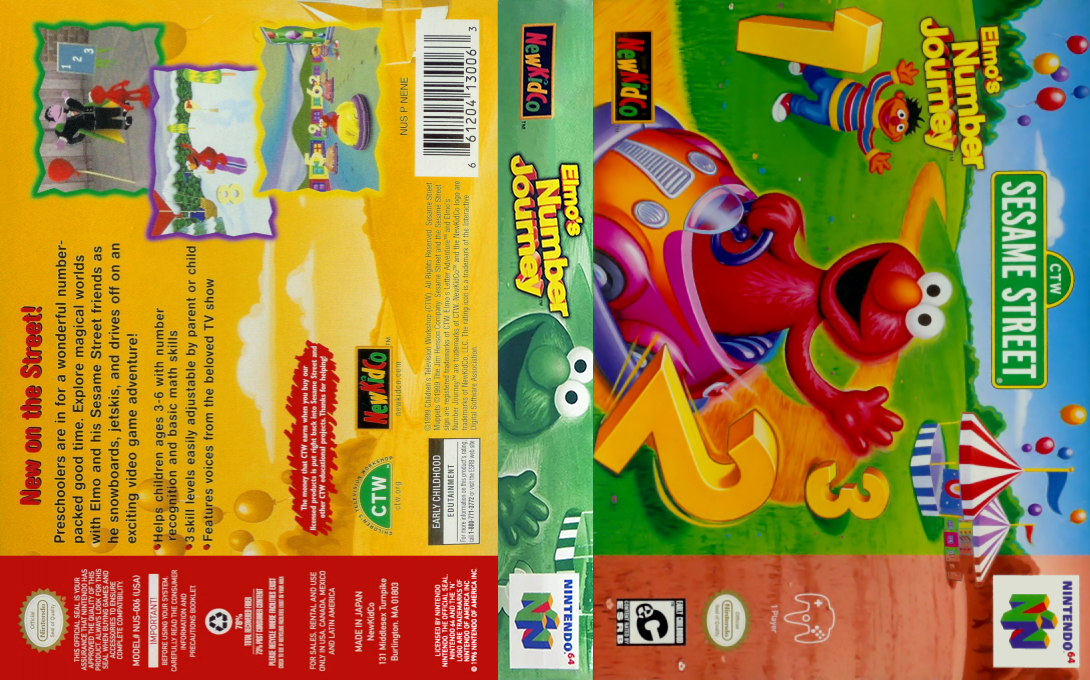 Sesame Street - Elmo's Number Journey — box-texture (US)