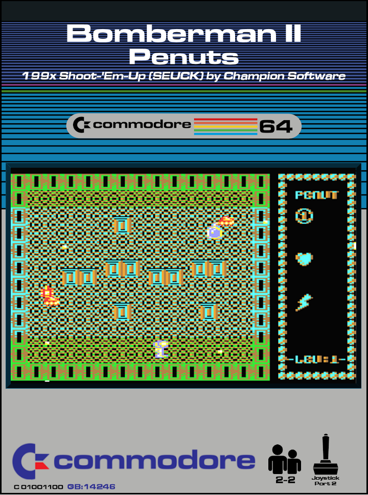 Bomberman II Penuts box art