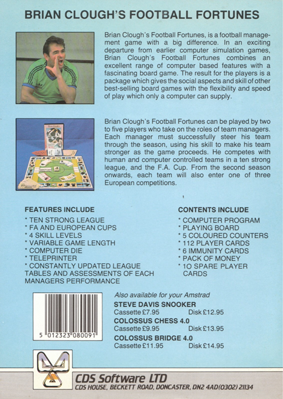 Brian Clough's Football Fortunes — box-2D-back (EU)