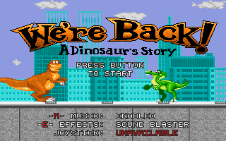 We're Back! - A Dinosaur's Story — sstitle (US)