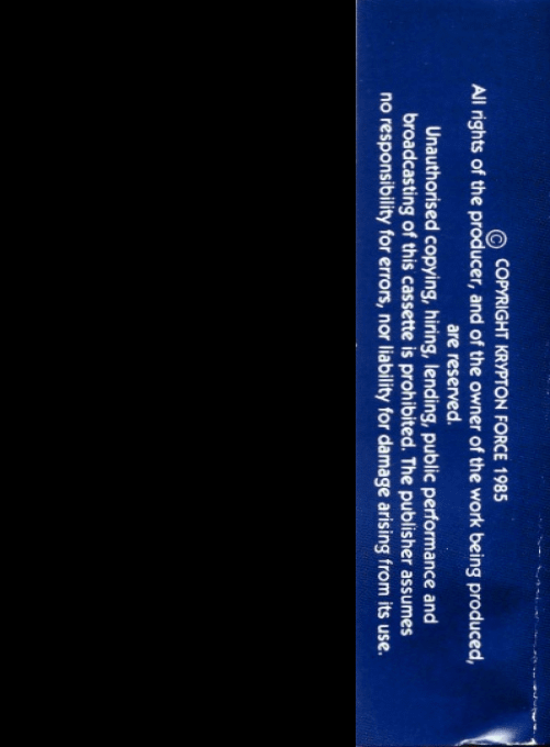 Wrath of the Killer Pigs — box-2D-back (WOR)
