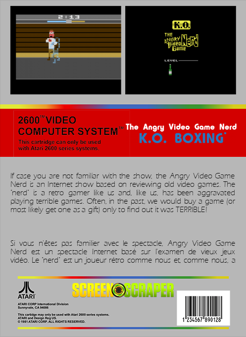 Angry Video Game Nerd K.O. Boxing — box-2D-back (SS)