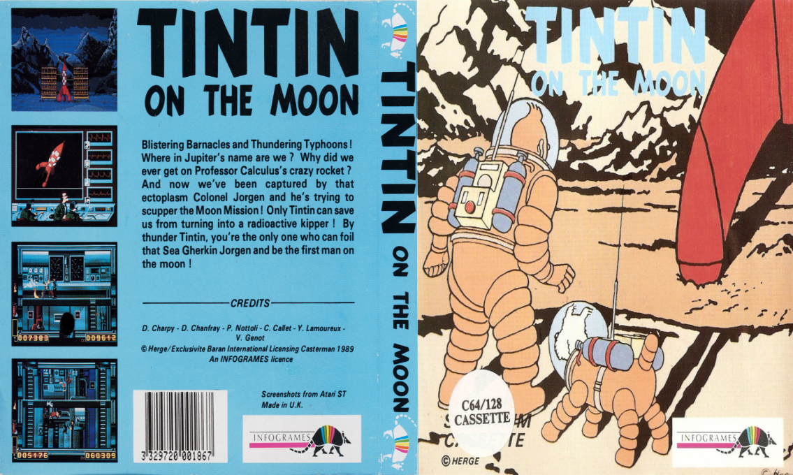 Tintin on the Moon — box-texture (EU)