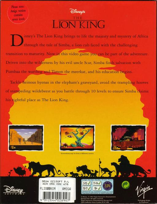 Lion King, The — box-2D-back (WOR)