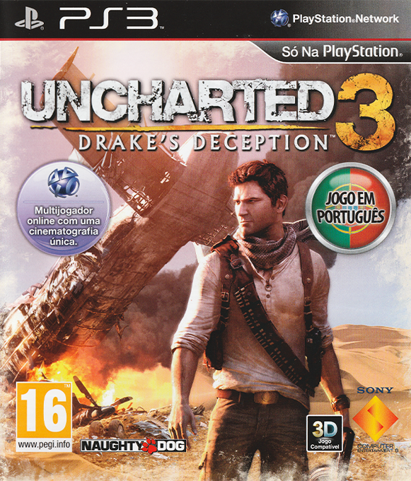 Uncharted 3 - Drake's Deception — box-2D (PT)
