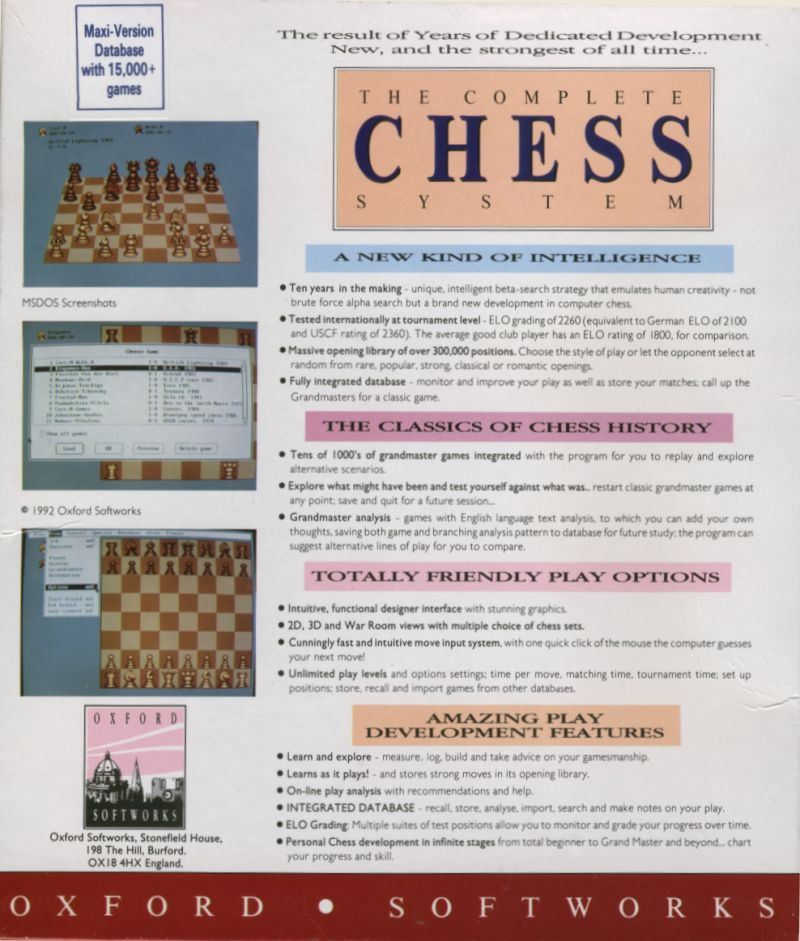 Complete Chess System, The — box-2D-back (UK)