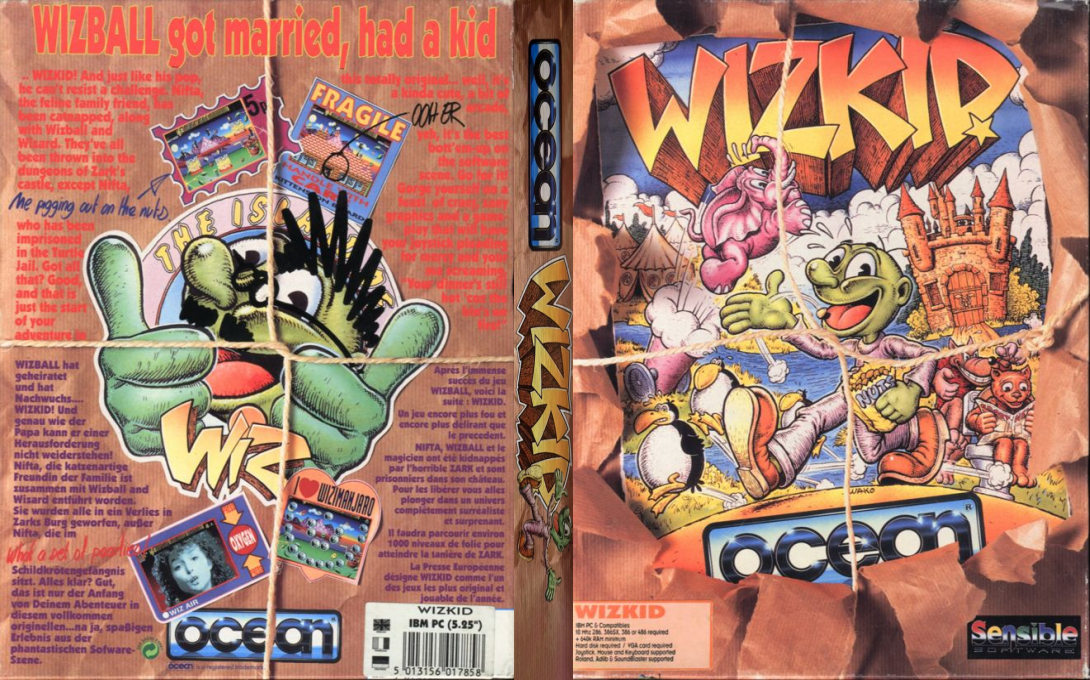 Wizkid - The Story Of Wizball 2 — box-texture (EU)