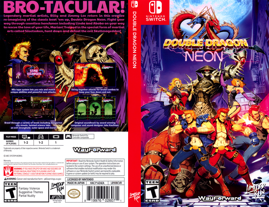 Double Dragon Neon — box-texture (US)