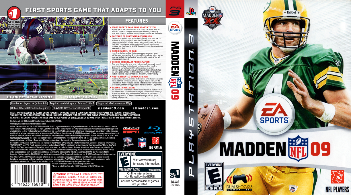 Madden NFL 09 — box-texture (US)