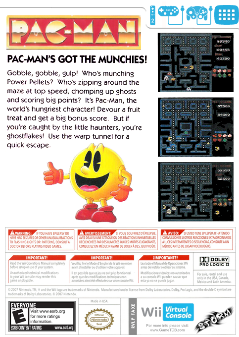 Pac-Man — box-2D-back (EU)