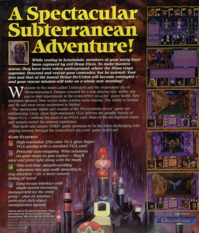 Menzoberranzan — box-2D-back (US)