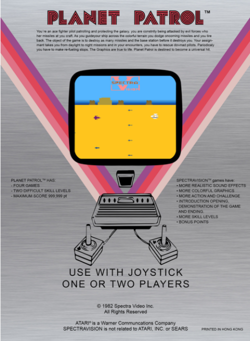 Planet Patrol — box-2D-back (US)