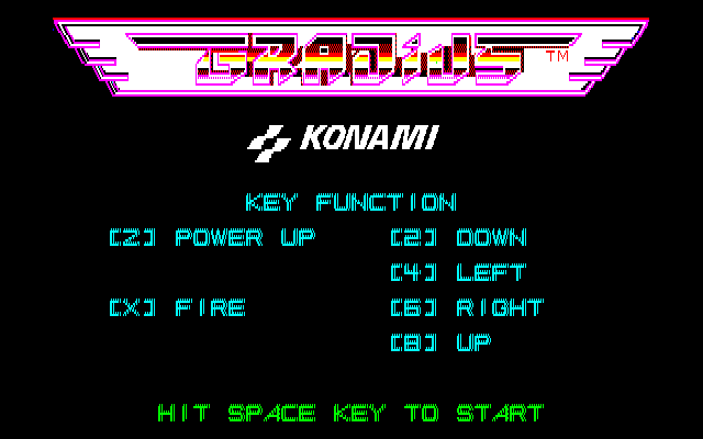 Gradius — sstitle (JP)