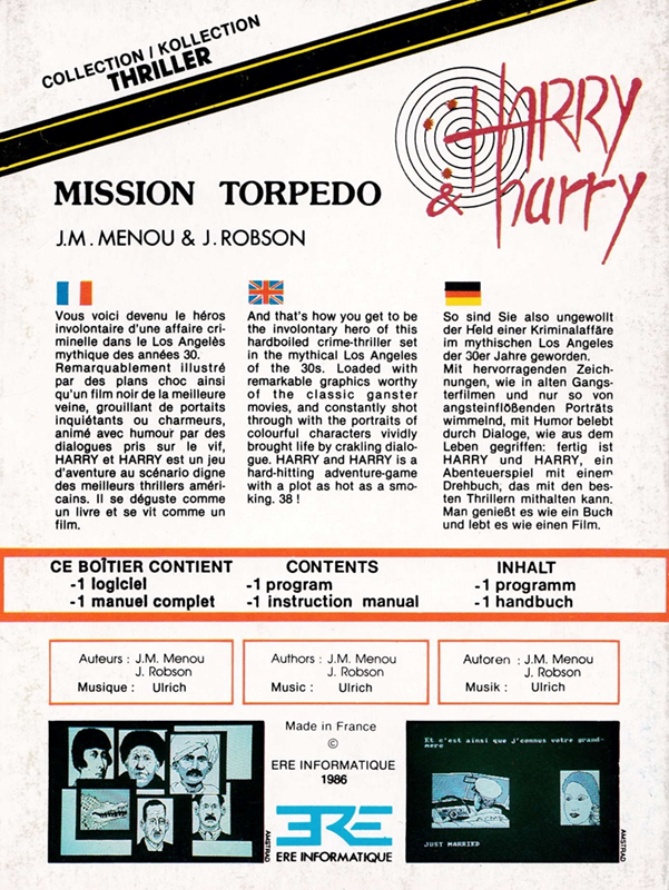 Harry And Harry - Mission Torpedo — box-2D-back (EU)
