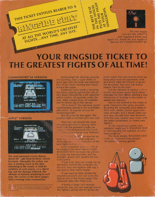Ringside Seat — box-2D-back (US)