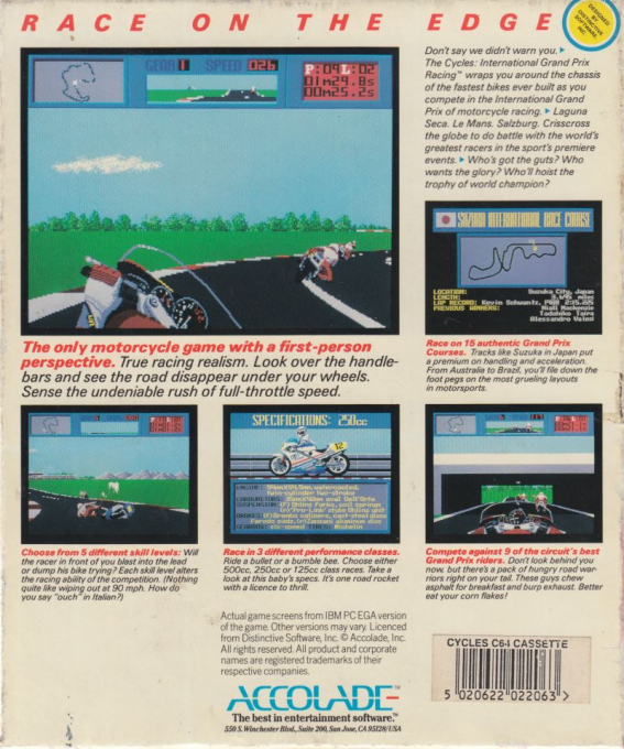 Cycles - International Grand Prix Racing, The — box-2D-back (EU)