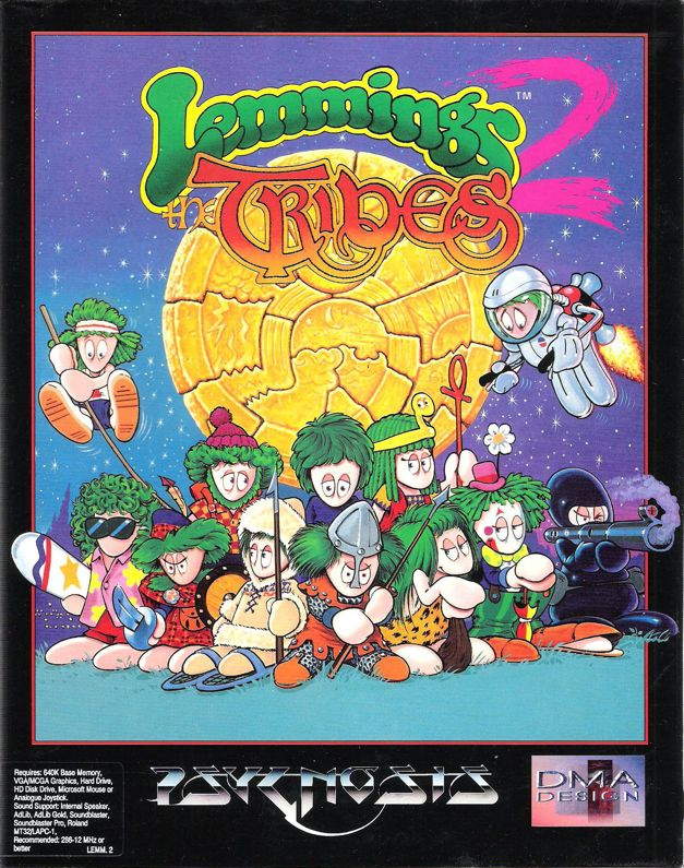 Lemmings 2 - The Tribes box art